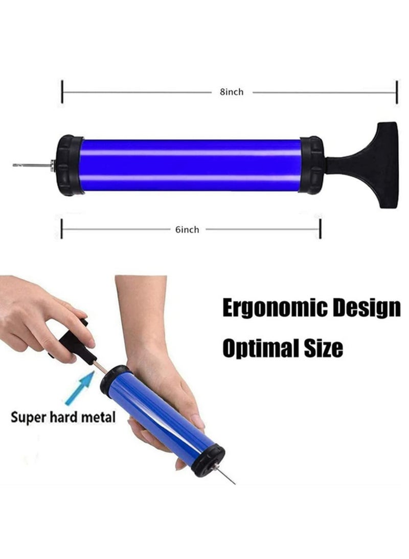 Portable Ball Pump Set with 6 Inch Air Hose 10pcs Needles Hand Inflator Tool for Soccer Basketball Volleyball Football Netball Convenient Carry Multi Angle Inflation Accessories - Image 3