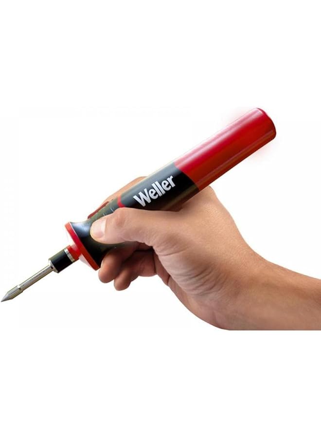 ويلر مكواة لحام بطارية ليثيوم أيون 12 وات مع إسفنجة تنظيف طرف اللحام وحامل سيليكون وطرف لحام مخروطي بديل 0.4 مم في حقيبة تخزين - Image 4