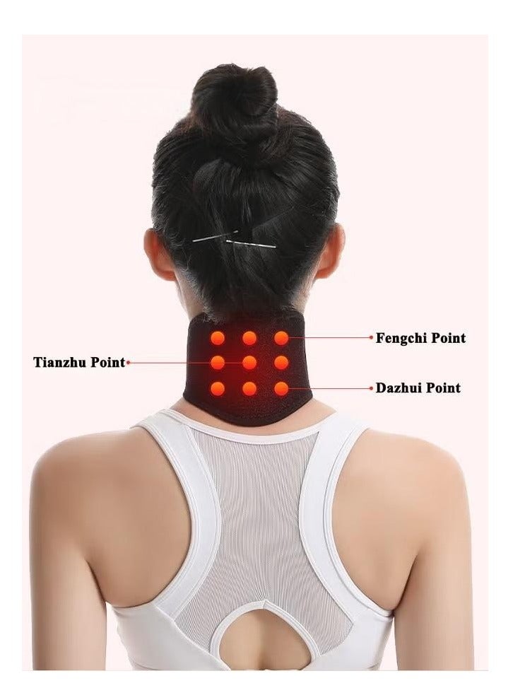 Magnetic Self Heating Neck Brace for Men Women, Adjustable Neck Wrap Protector, Neck Support Neck Warmer Neck Protector for Neck Arthritis Migraine Headaches Shoulders Back Spinal Pain Relief Therapy - Image 2