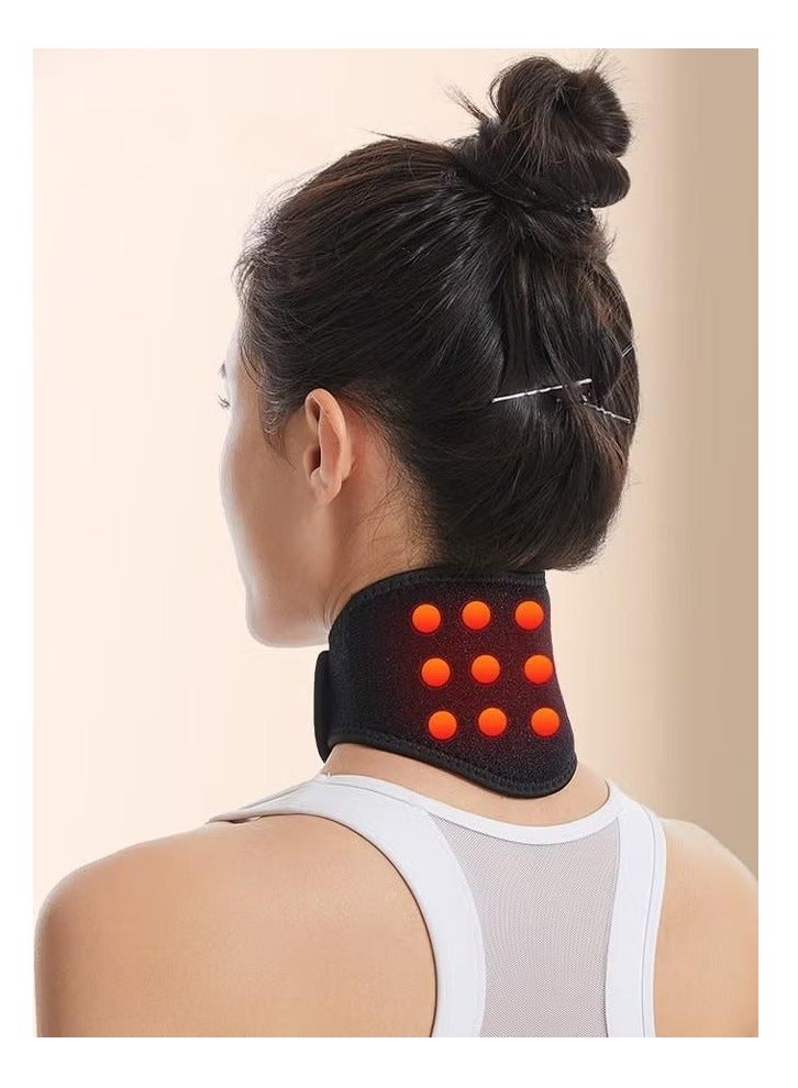 Magnetic Self Heating Neck Brace for Men Women, Adjustable Neck Wrap Protector, Neck Support Neck Warmer Neck Protector for Neck Arthritis Migraine Headaches Shoulders Back Spinal Pain Relief Therapy - Image 1