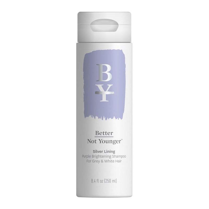 Better Not Younger Silver Lining Purple Shampoo for Women 40  AntiBrass Tone Neutralizer  Brightening Formula Nourishment for Gray White  Silver Hair  SulfateFree Burdock  Bamboo 84 Fl Oz