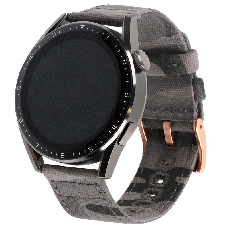 61S Quick Release Canvas Watch Strap Suitable For Huawei Gt5 Watch Gt4 Smart Strap Samsung Apple 20/22Mm - Image 1