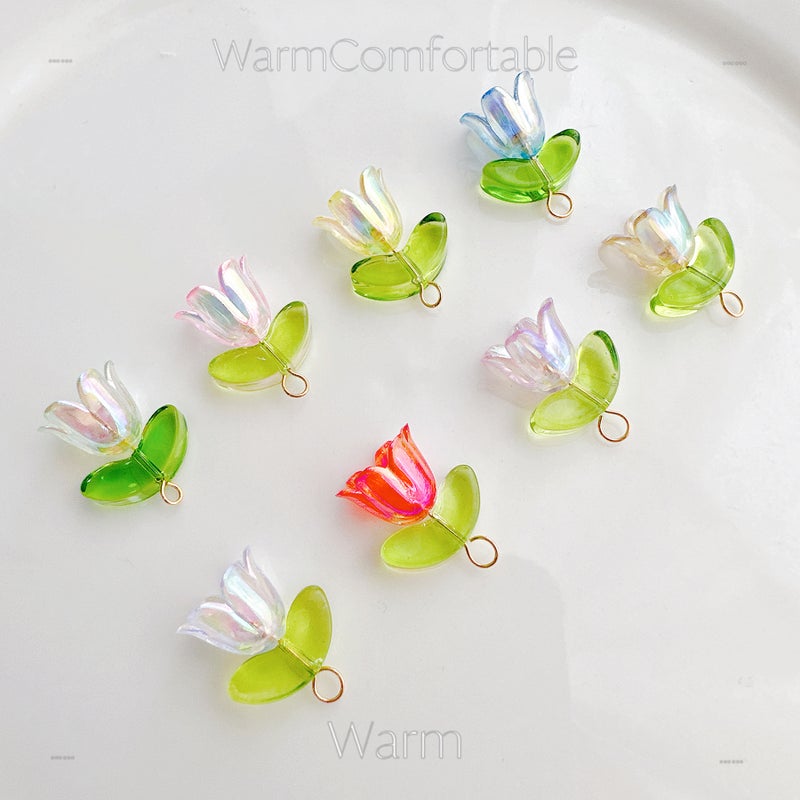With hanging color Lily of the Valley beads accessories antique diy handmade beaded bracelet woven bracelet beads jewelry materials - Image 2