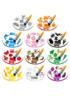 22Pcs Color Posters For Preschool Color Sorting Set For Toddler Color Recognition Sticker Games Early Education Material Classroom Decor Learning Color Cutouts Bulletin Board Set For Kid Family