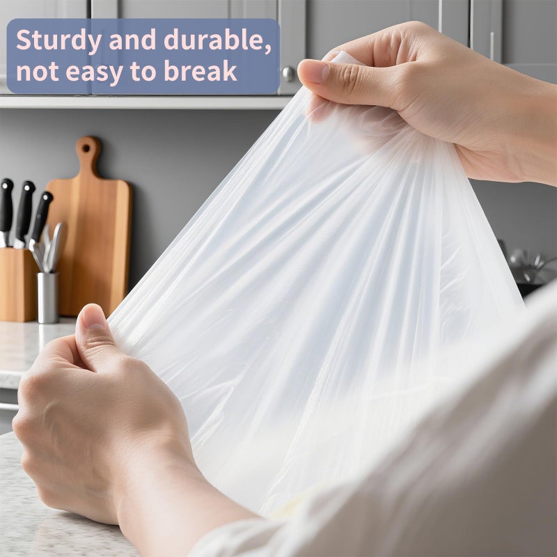 Immuson Plastic Produce Bag 10"x 14" Clear Plastic Food Storage Bags for Kitchen, Fruits, Vegetables, Travel Packing and Storage Needs (1 Roll = 400 Bags) - Image 5