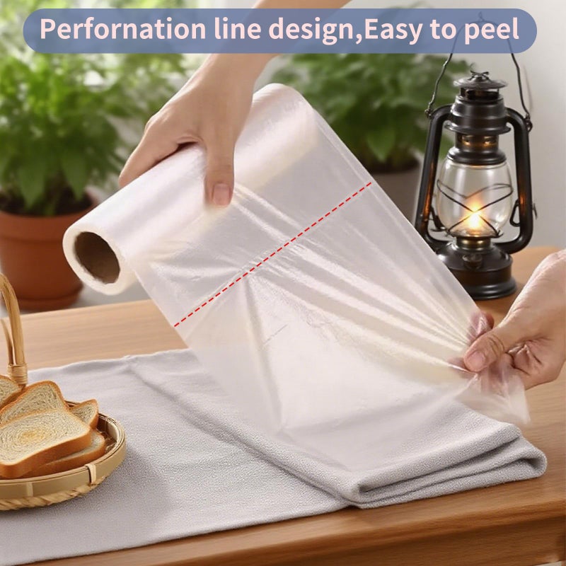 Immuson Plastic Produce Bag 10"x 14" Clear Plastic Food Storage Bags for Kitchen, Fruits, Vegetables, Travel Packing and Storage Needs (1 Roll = 400 Bags) - Image 3