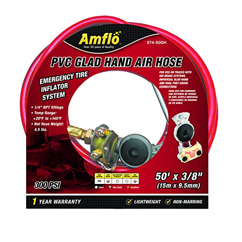 Amflo 574-50GH 3/8" x 50' PVC Glad-Hand Air Hose - Image 2