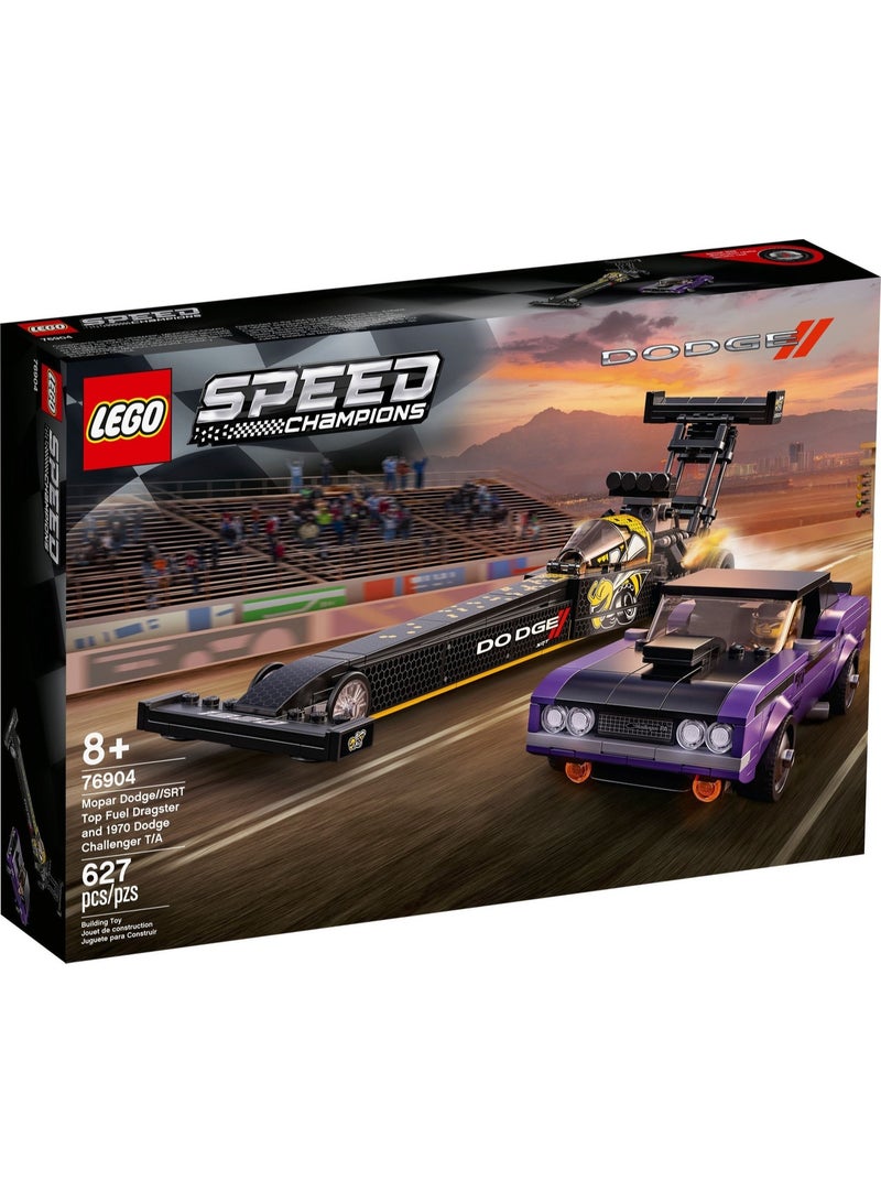 LEGO Mopar Dodge//SRT Top Fuel Dragster and  1970 Dodge Challenger  T/A 76904 - Image 2