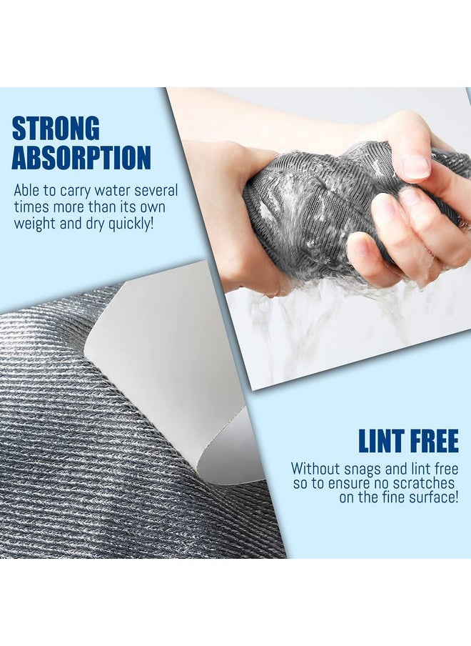 Airlab - Streak Free Miracle Cleaning Cloth Easy Clean Pack of 8-12" x 16" Microfiber Dish Cloths Glass Polishing Lint Free for Kitchen Mirrors Wine Car - Image 1