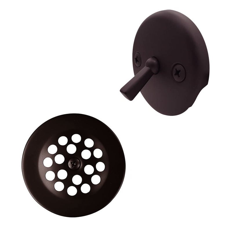 Westbrass R9212 318 Trip Lever Tub Trim Set with 2Hole Overflow Faceplate Oil Rubbed Bronze - Image 2