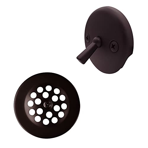 Westbrass R9212 318 Trip Lever Tub Trim Set with 2Hole Overflow Faceplate Oil Rubbed Bronze - Image 1