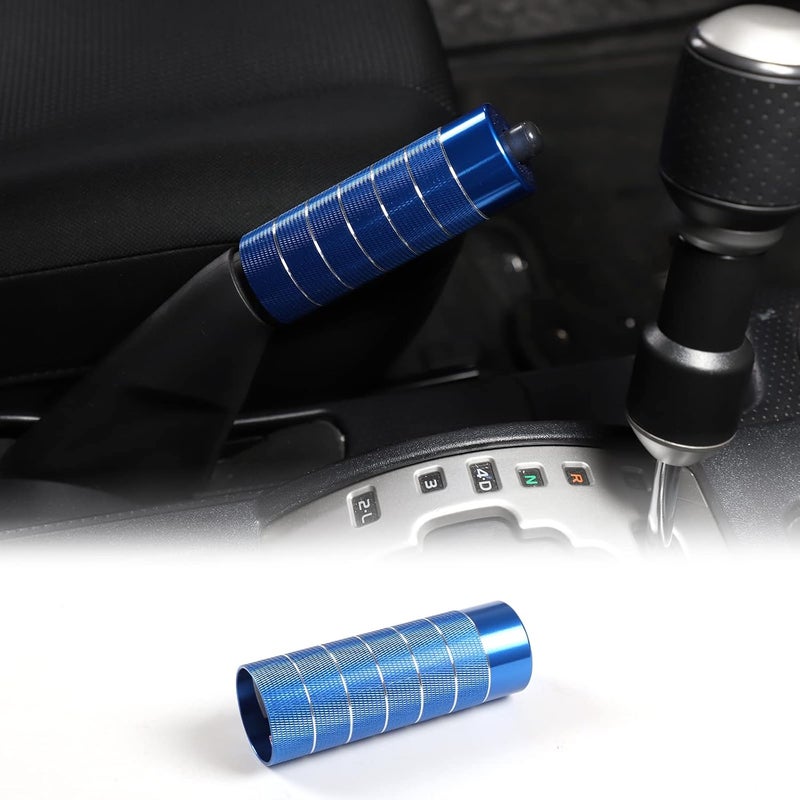 Aunginsy Car Handbrake Cover for Toyota FJ Cruiser 2007-2021 - Blue Aluminum Alloy - Image 1