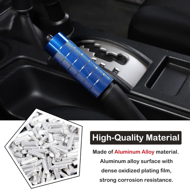 Aunginsy Car Handbrake Cover for Toyota FJ Cruiser 2007-2021 - Blue Aluminum Alloy - Image 3