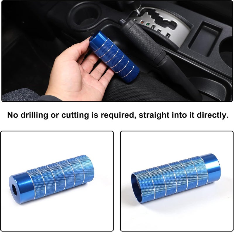 Aunginsy Car Handbrake Cover for Toyota FJ Cruiser 2007-2021 - Blue Aluminum Alloy - Image 4