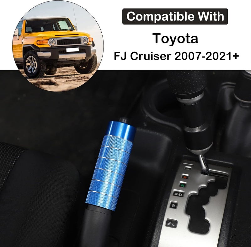Aunginsy Car Handbrake Cover for Toyota FJ Cruiser 2007-2021 - Blue Aluminum Alloy - Image 2