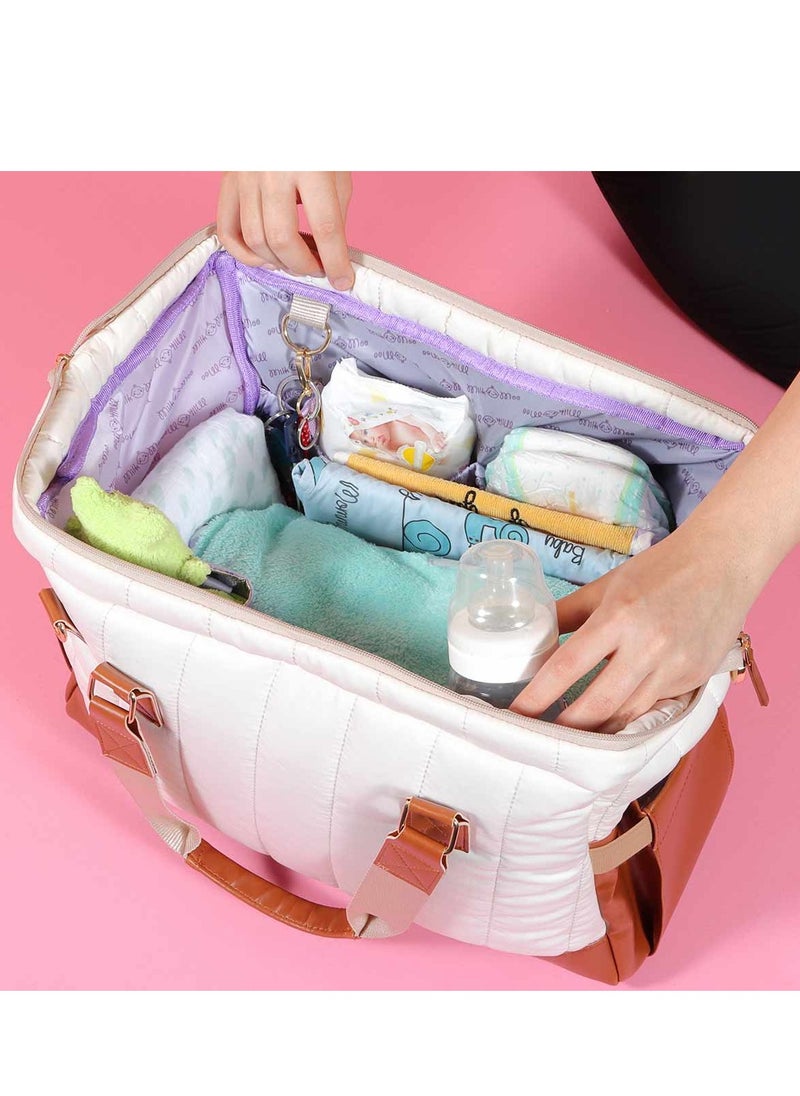 Milk & Moo - Milk&Moo Diaper Bag Brown and Beige - Image 1