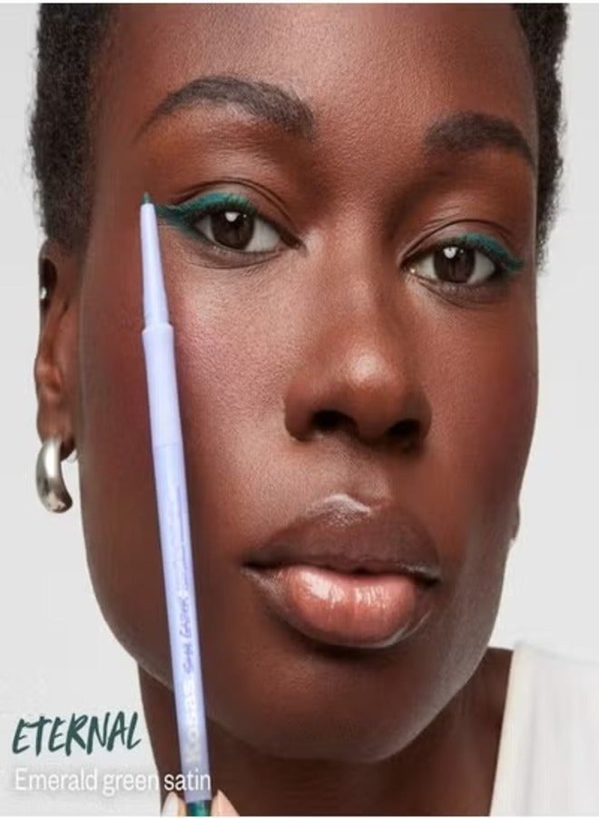 Kosas Soulgazer Waterproof Gel Eyeliner - Long-Lasting, Eternal - Emerald Green Satin 0.35g - Image 2