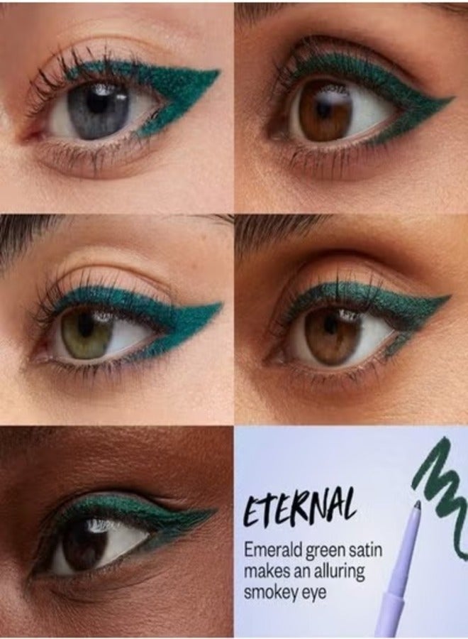 Kosas Soulgazer Waterproof Gel Eyeliner - Long-Lasting, Eternal - Emerald Green Satin 0.35g - Image 3