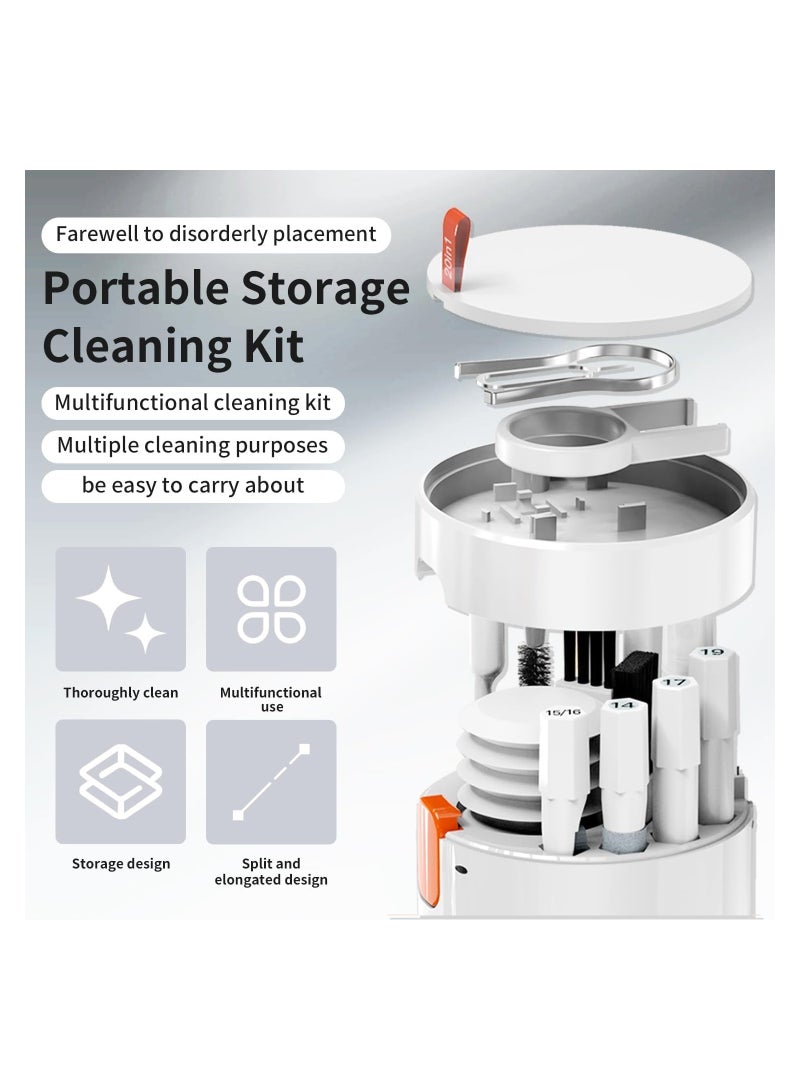 20-in-1 Cleaner Kit for Laptop Screen Keyboard iPhone Airpods Multi Tool Electronic Cleaning Kit with Blower and screens Cleaners Spray Portable Storage Design - Image 2