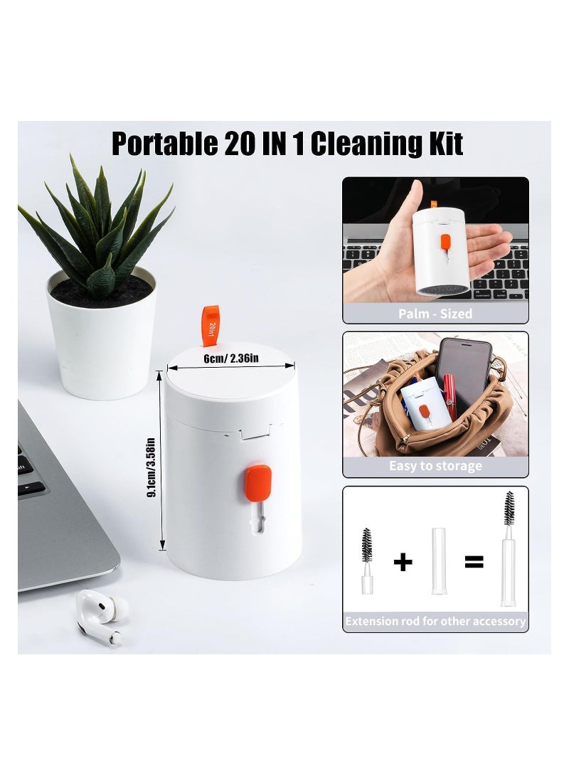 20-in-1 Cleaner Kit for Laptop Screen Keyboard iPhone Airpods Multi Tool Electronic Cleaning Kit with Blower and screens Cleaners Spray Portable Storage Design - Image 5