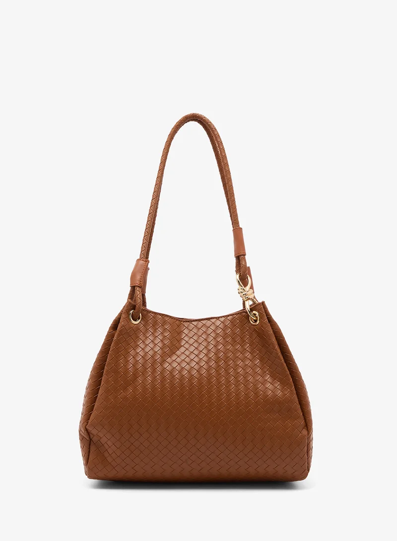 Ella Woven Detail Tote Bag