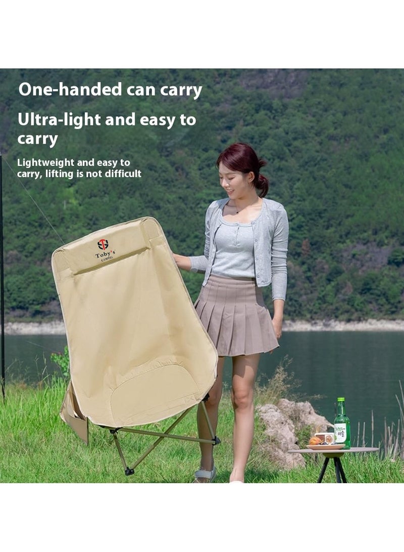 توبيز طاولة تخييم خفيفة الوزن من الألومنيوم باللون الأخضر من توبيز مع كرسيين قابلين للطي من الألمنيوم بظهر مرتفع – ارتفاع قابل للتعديل، مجموعة محمولة للأنشطة الخارجية - Image 3