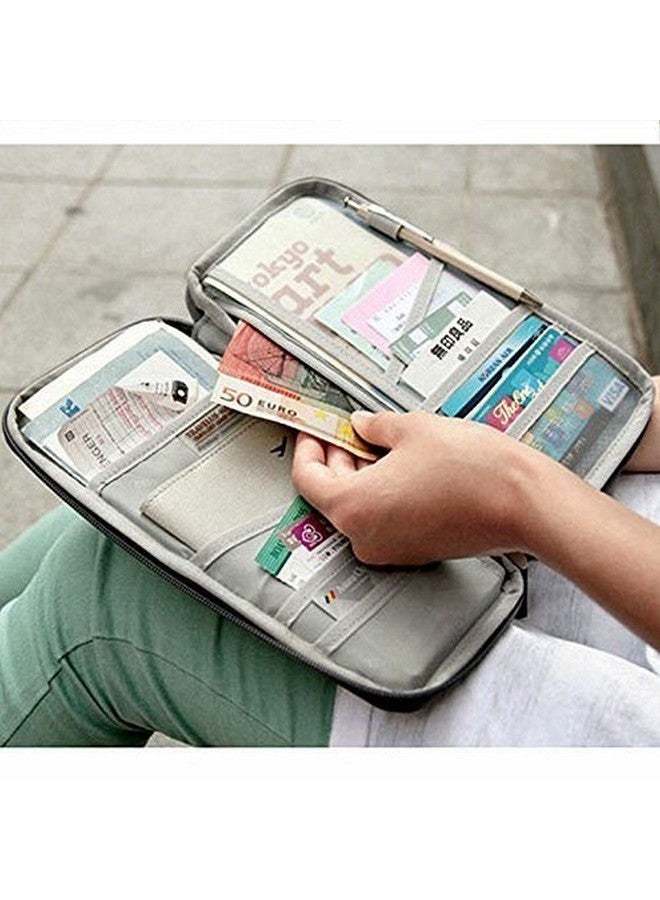 ISTARA Document Passport Storage Organizer Travel Zip Pouch for Men, Women, Boys & Girls - Unisex Organiser for Passport, Credit Cards, Business Cards, Vehicle Documents - Image 4