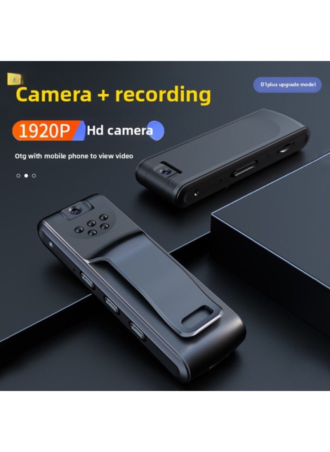 Generic Professional Intelligent Recording Camera HD Sports Camera Night Vision Back Clip Law Enforcement Driving Recorder Recording Pen-Body Color:High Definition Version + Night Vision + Audio And Video Recording [128g Card]]  - Image 1