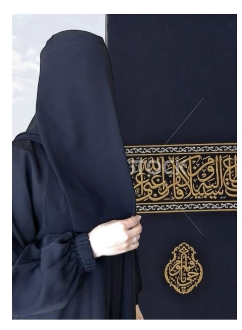 شاهين نقاب العمرة والحج - نقاب طويل مطابق للشريعة بدون فتح العين، خفيف، سادة وكامل - Image 4