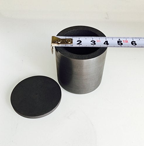 OTOOLWORLD Smelting Lab Graphite Crucible with Cover Lab Supply 40MM X 40MM - Image 3