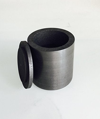 OTOOLWORLD Smelting Lab Graphite Crucible with Cover Lab Supply 40MM X 40MM - Image 2