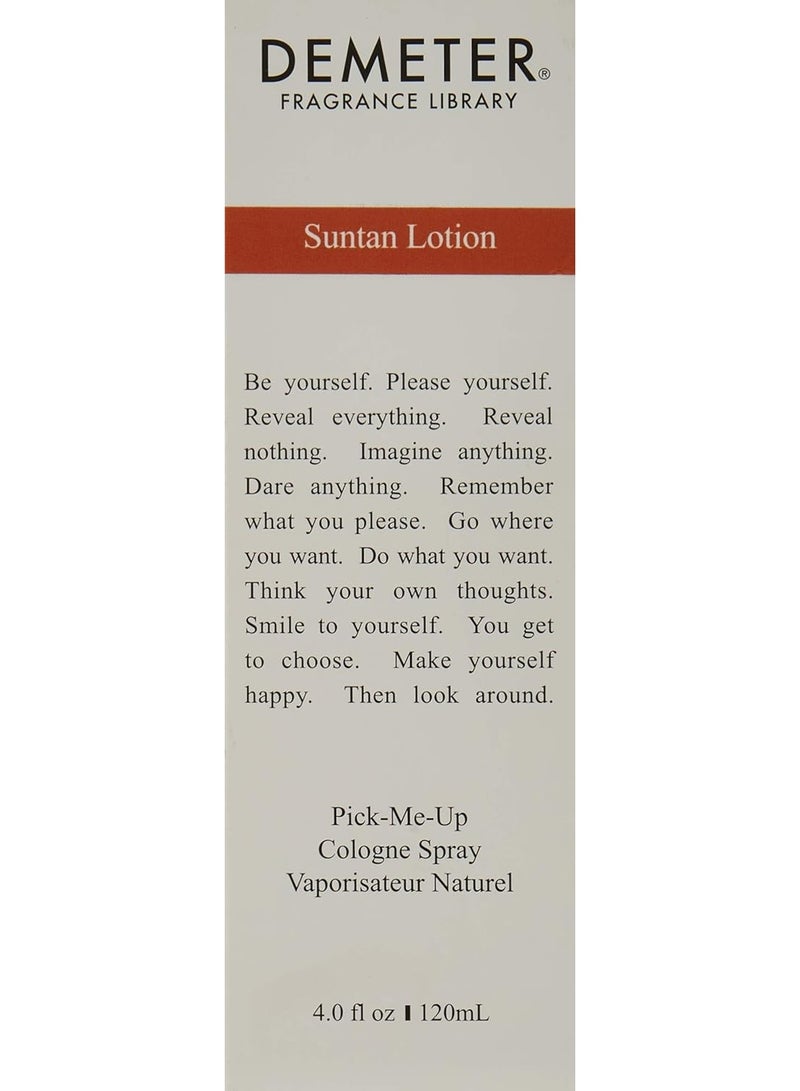 Demeter Suntan Lotion Cologne Spray for Women, 4 Ounce - Image 1