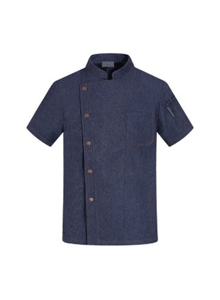 Stretch Breathable Chef Overalls Short Sleeve Hotel Restaurant Restaurant Dining Kitchen Thin Chef Uniform Summer Baking - pzsku/ZBBCC65196C9A34D9A454Z/45/1747101247/41b7d2bf-6619-48b5-abcf-c7d3d4c1c3a2