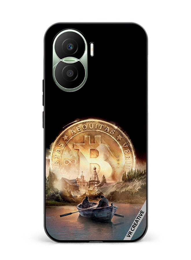 VR CREATIVE Protective Case Cover For Honor Play7T Pro River Of Bitcoin Design Multicolour - Image 1