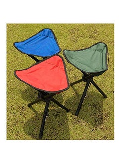 Twinflo Twinflo Folding Camping Stool Portable Fishing Chair Seat for Camping Fishing Hiking Gardening and Beach Seat Height 20 Inches Random Color Metal  - Image 2