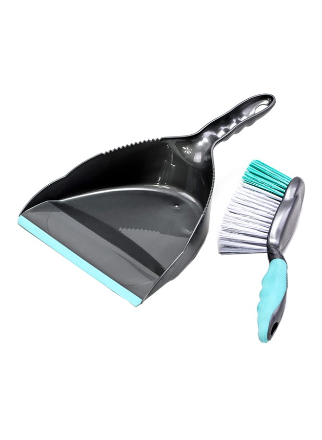 Royalford Dust Pan & Brush Premium Quality Cleaning Accessories Elegant Design Gripped Handle Convenient To Use 36X23X11Cm Multicolor Assorted Color - Image 1