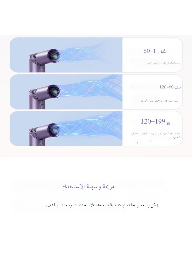 مروحة يدوية محمولة قابلة للطي، 3000 مللي أمبير قابلة لإعادة الشحن مع وظيفة التبريد البارد، شاشة رقمية LED ب3 سرعات مروحة تبريد شخصية للصيف والسفر والمكتب - Image 4