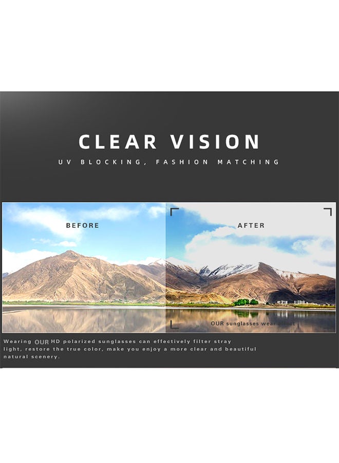 Sharpdo TR POLARIZED Square Sunglasses for Men UV Protection Casual - Image 4