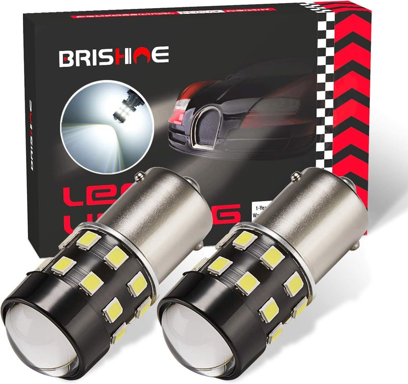 BRISHINE Super Bright 1156 LED Bulbs - Pack of 2 - Image 1