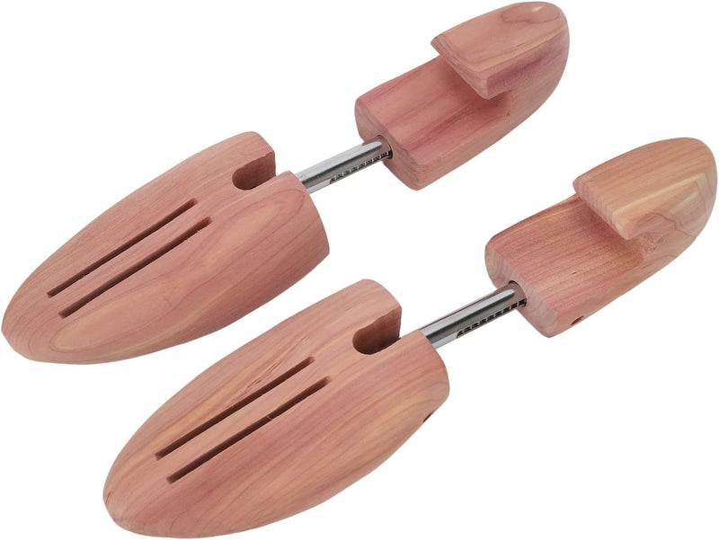 klarako Shoe Tree, Shoe Shape Extender, Wooden Shoe Stretcher, Shoe Trees for Men, Adjustable Cedar Shape Extender for Sneakers (US 7-8.5) - Image 1