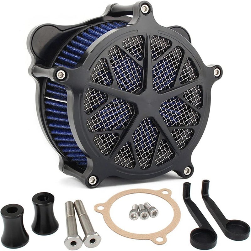QASULER Motorcycle Air Filter Cleaner Intake Kit
