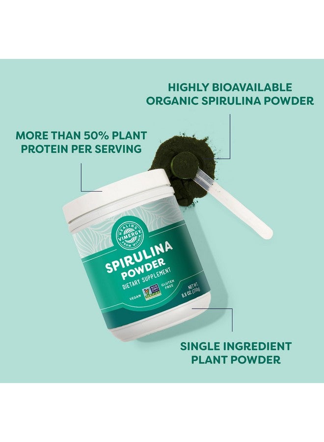 Vimergy Spirulina Powder - Concentrated Plant Protein Supports Immune Health & Cardiovascular Function - Vegan, Kosher, Gluten-Free - 250g - Image 3