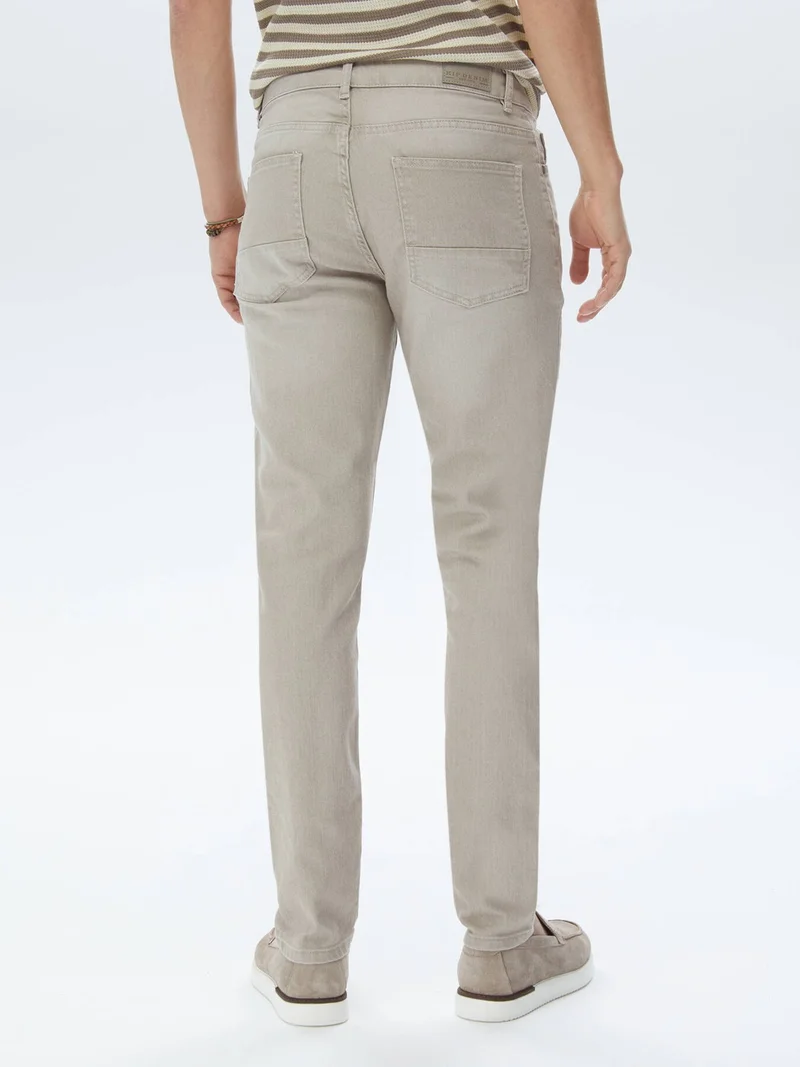 كيب Mink Slim Fit Denim Cotton Blend Trousers