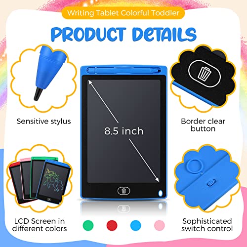 Epakh 16 PCS LCD Writing Tablet for Kids 85 Inch Reusable Writing Board Drawing Doodle Pad Gift for Girl Boy Toddlers Back to School Birthday Party FavorsBlue Green Pink Red - Image 5