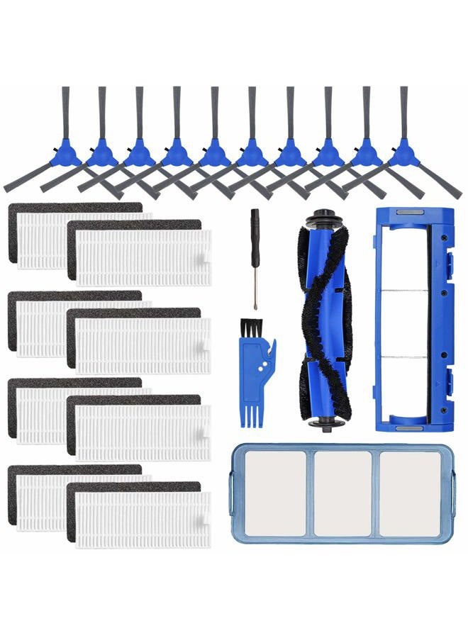 FFsign Replacement Parts Accessories Kit for Eufy RoboVac 11S, 15C, 30, 30C, 12, 35C Vacuum Filters, 10 Side Brushes, 8 Filter, 1 Pre Filter, 1 Roller Brush Guard - Image 1