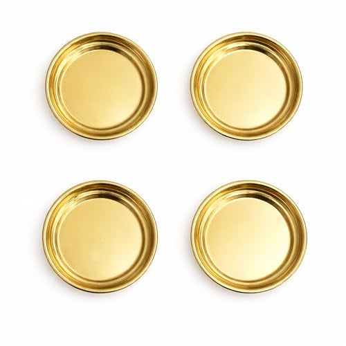 Spillbox Brass Deepak Diya Oil Lamp Plate for Home Temple Puja Articles Decor Gifts-RAM Plate (4) - Image 2