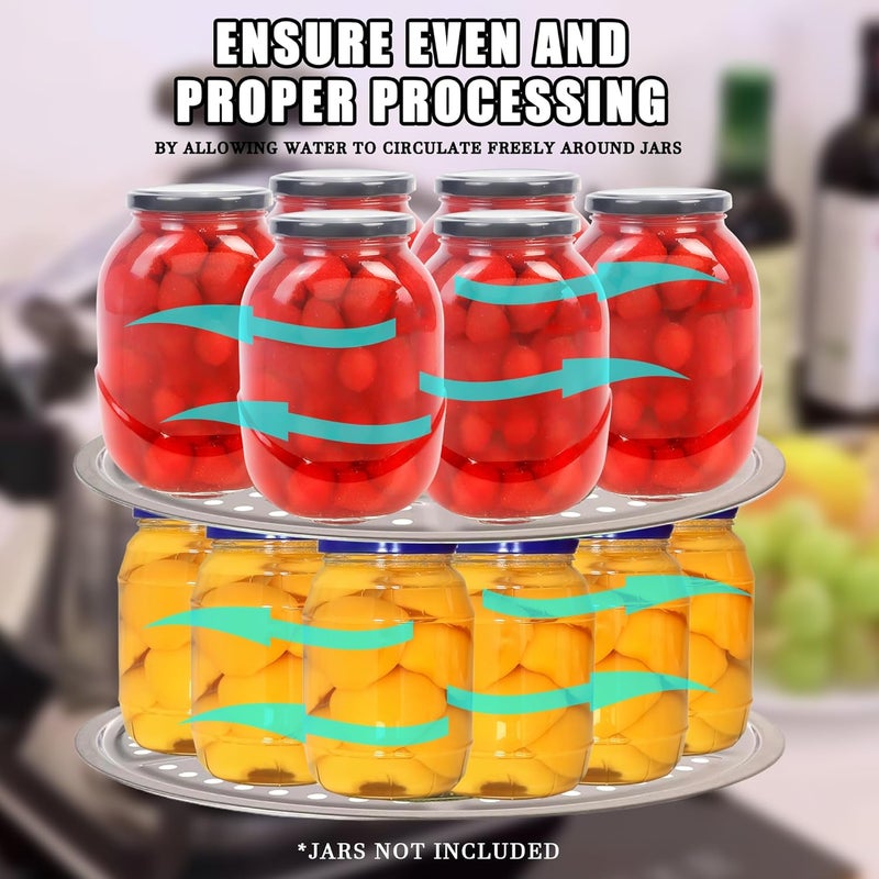HONSHEN 3-Pack 11-Inch Pressure Cooker Canner Rack Canning Rack Food Grade Stainless Steel Compatible with Presto All-American and More - Image 3