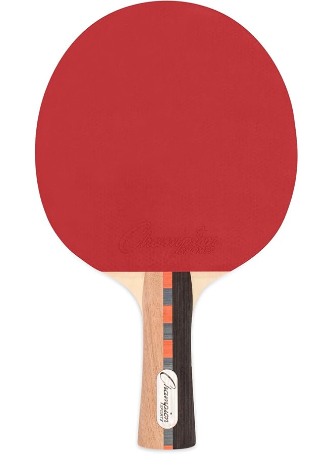Champion Sports Pro Series Rubber Face Table Tennis Paddle Multiple Speed Ratings - Image 4