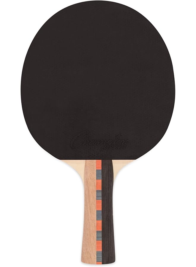 Champion Sports Pro Series Rubber Face Table Tennis Paddle Multiple Speed Ratings - Image 3