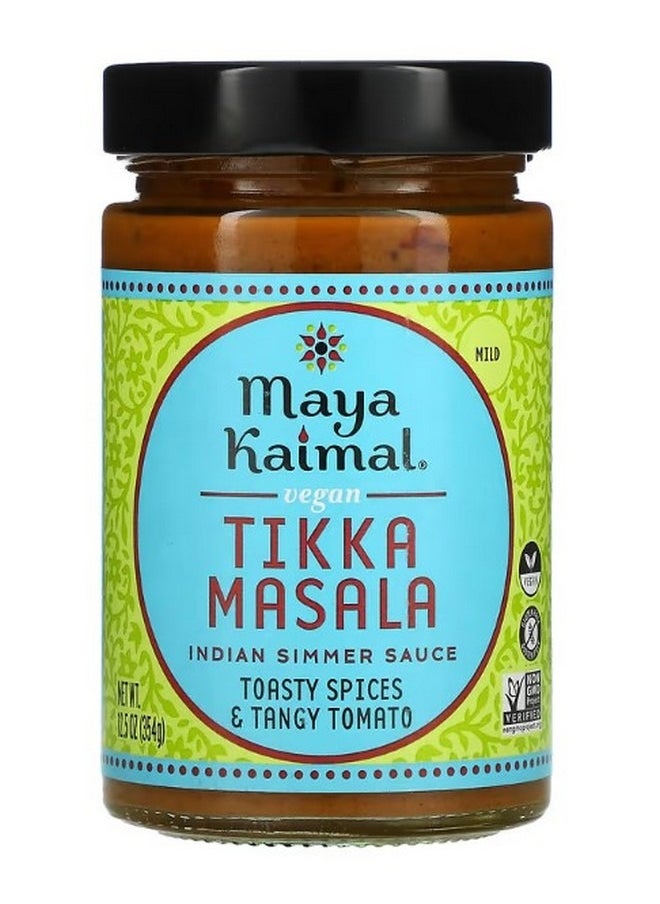 Maya Kaimal - Vegan Tikka Masala Indian Simmer Sauce Mild Tomato Spices and Tangy Tomato 12.5 oz 354 g - Image 1